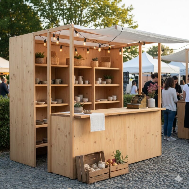 บูธไม้ minimal